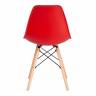 Стул CINDY (EAMES) (mod. 001) дерево бук/металл/сиденье пластик, 51x46x82см, красный/red (Комплект из 4 шт.)