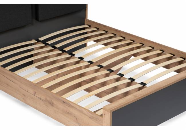 Кровать Тхан 180х200 дуб крафт золотой / антрацит