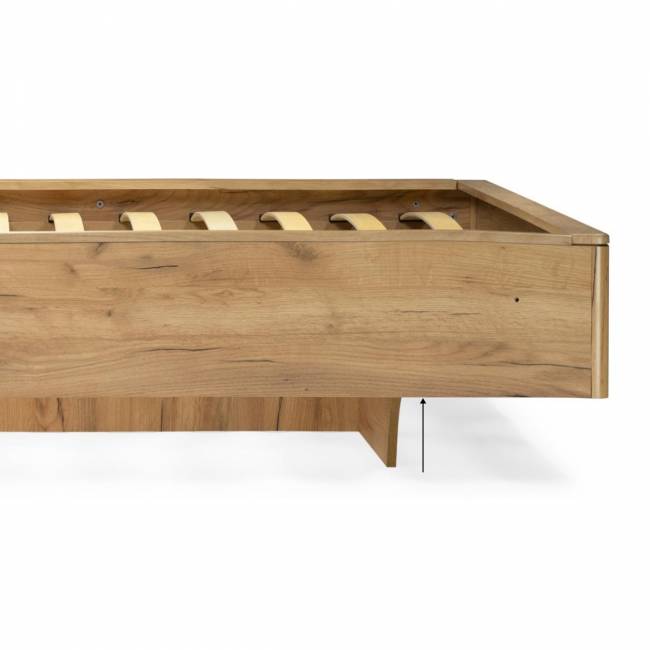 Кровать Клауд 140х200 парящая дуб крафт золотой / антрацит