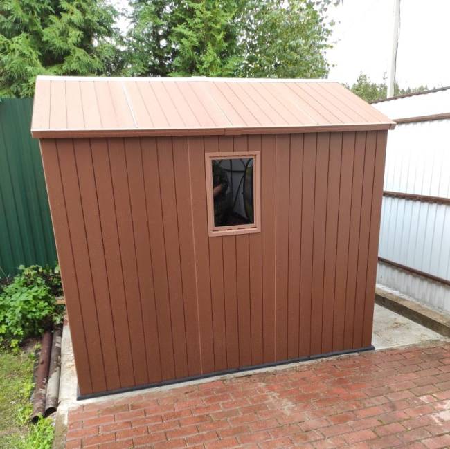 Сарай "Дарвин 6х8" (размеры 183 х 244 см), коричневый