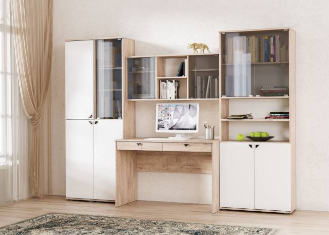 Стол компьютерный Бостон 12.69 цвет дуб эндгрейн элегантный