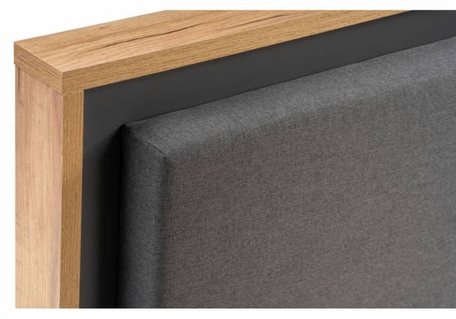 Кровать Клауд 160х200 парящая дуб крафт золотой / антрацит