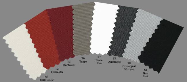 Зонт профессиональный 3х3 м Galileo Dark антрацит, слоновая кость 3000х3000 мм