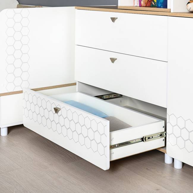 Детская мебель Эйп компоновка № 6 цвет белый/дуб белый