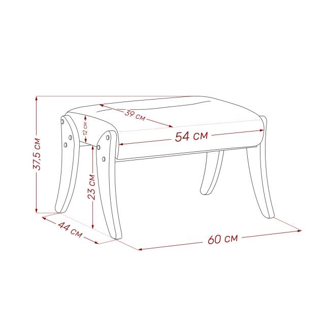 Пуф Leset Дэми Венге Malmo 05