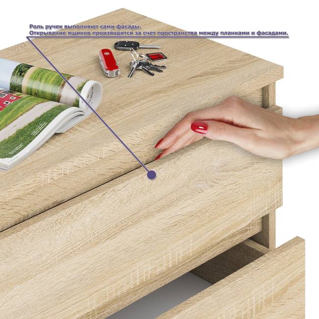 Тумба-комод Мори 1200 с угловым компьютерным столом МС-16 с тумбой слева Мори цвет дуб сонома