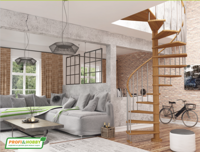 Винтовая лестница Spiral Color d160 Винтовая лестница Spiral Color d160