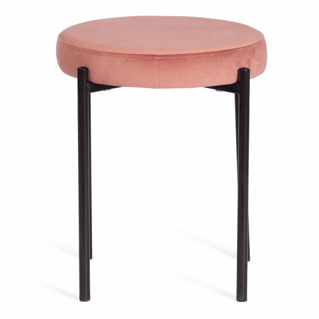 Табурет REVO (mod. 7034) ткань/металл, 44 х 44 х 47 см, коралловый barkhat 15 /черный коралловый barkhat 15 /черный ткань/металл Табурет REVO (mod. 7034) ткань/металл, 44 х 44 х 47 см, коралловый barkhat 15 /черный коралловый barkhat 15 /черный ткань/металл