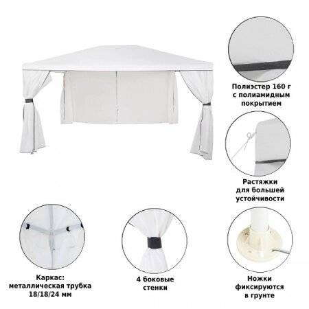 Садовый тент шатер GREEN GLADE 1050 Садовый тент шатер GREEN GLADE 1050