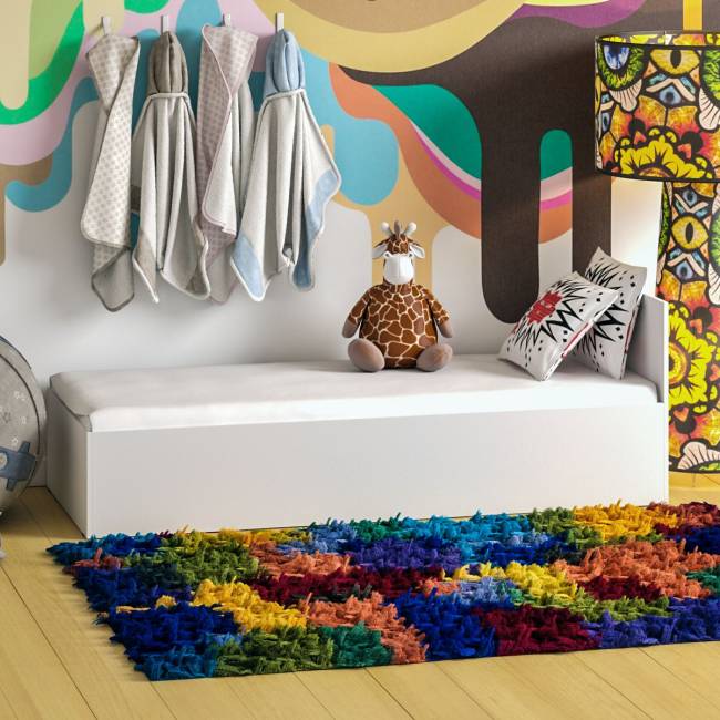 Кровать белая Стандарт 0800 цвет белый