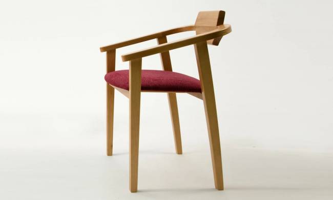 Стул-кресло Челси ПМ натур/красный