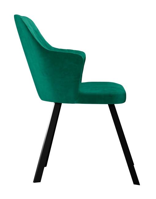 Стул DikLine 345 K13 изумруд, ножки черные Стул DikLine 345 K13 изумруд, ножки черные