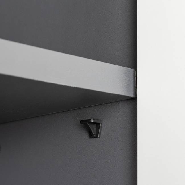 Два шкафа Сидней 13.200 цвет антрацит/МДФ веллюто капучино