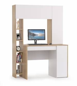 Стол компьютерный Комфорт 12.71 цвет дуб сонома/белый