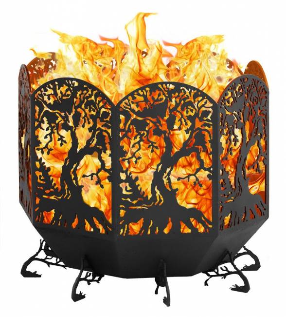 Очаг восьмиугольный "Деревья"