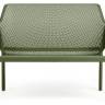 Диван пластиковый Net Bench агава 1160х700х860 мм Диван пластиковый Net Bench агава 1160х700х860 мм