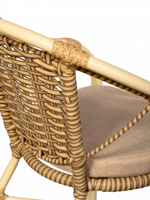 Комплект из искусственного ротанга Bali (Бали)-4 (цвет: слоновая кость)