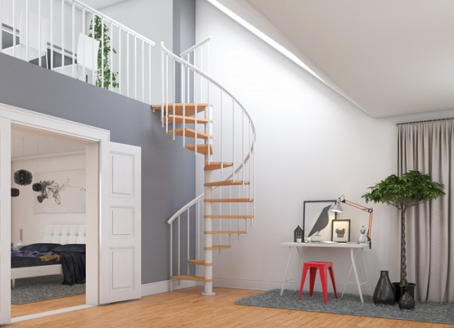 Винтовая лестница Montreal Classic d160 Белый