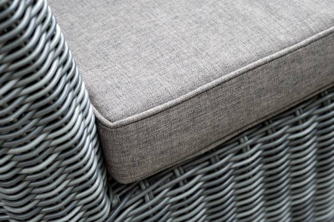 "Капучино" диван из искусственного ротанга двухместный, цвет графит