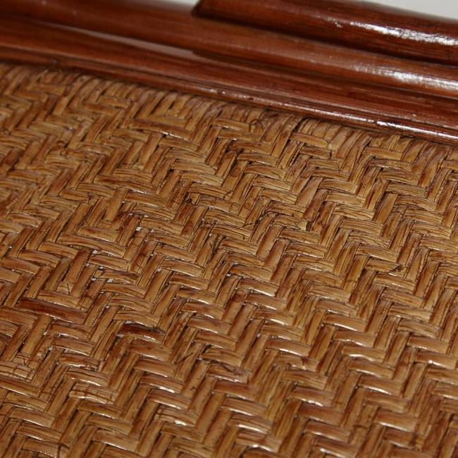 Кресло-качалка MILANO (разборная) / без подушки / ротанг top quality, 58x136x103 см, Pecan (орех) Pecan (орех) ротанг top quality