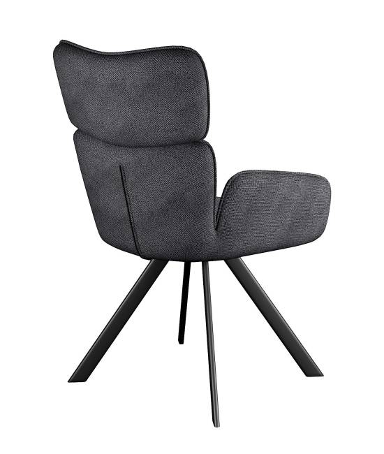 Стул DikLine 501 поворотный SB5 серый, ножки черные