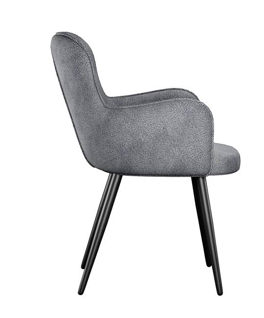 Стул DikLine 501 поворотный SB5 серый, ножки черные