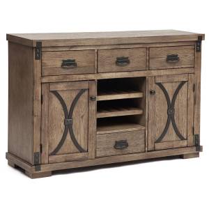 Комод Rookery/Рукери (мод. 4280-SE(R)) массив гевеи/МДФ, 142х44х96см, античный дуб античный дуб дерево гевея, МДФ