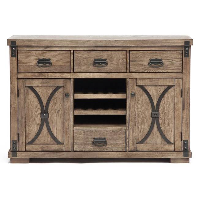 Комод Rookery/Рукери (мод. 4280-SE(R)) массив гевеи/МДФ, 142х44х96см, античный дуб античный дуб дерево гевея, МДФ