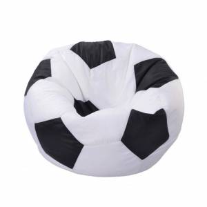 Кресло -мешок Мяч оксфорд , белый, черный