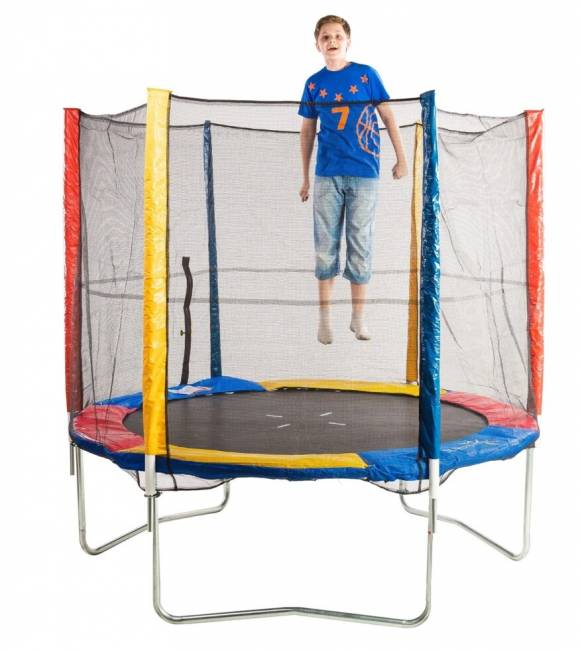 Батут Sundays Acrobat-D312 (с сеткой, разноцветный) Батут Sundays Acrobat-D312 (с сеткой, разноцветный)