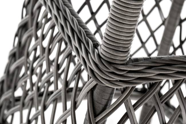 "Эспрессо" плетеный круглый стол, диаметр 80 см, цвет графит "Эспрессо" плетеный круглый стол, диаметр 80 см, цвет графит