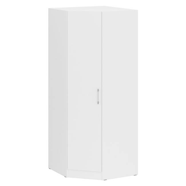 Двуспальная Кровать белая с ящиками 1800 с угловым шкафом Стандарт цвет белый