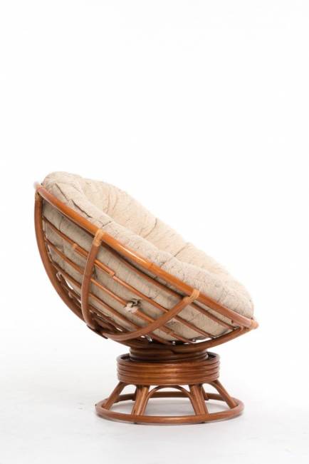 Кресло-качалка "PAPASAN" коньяк с механизмом рогожка Кресло-качалка "PAPASAN" коньяк с механизмом рогожка