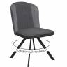 Стул DikLine 299 поворотный NS13 GRAPHITE/C56 серый, ножки черные Стул DikLine 299 поворотный NS13 GRAPHITE/C56 серый, ножки черные