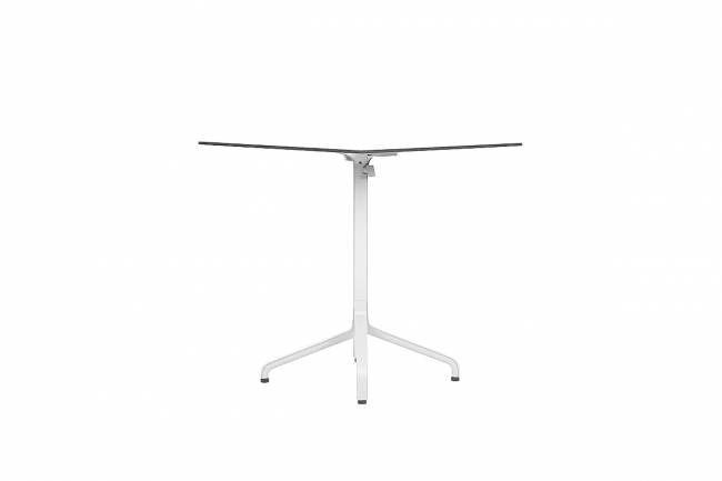 Стол складной квадратный Frasca Mini 70*70, белый (база + столешница)