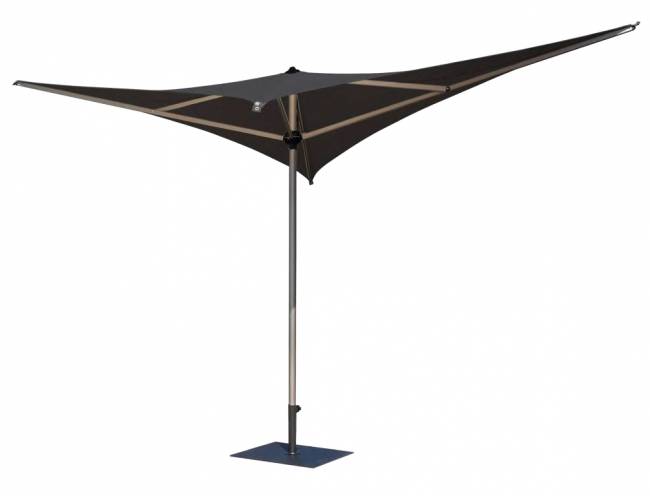 Зонт-парусник 2х2 м Vela Titanium титан, антрацит 2000х2000 мм