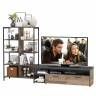 TV-тумба со стеллажом Трувор 13.151.02 цвет дуб гранж песочный/интра
