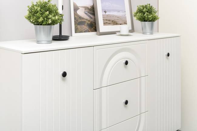 Комод Валенсия 13.309 цвет белый шагрень