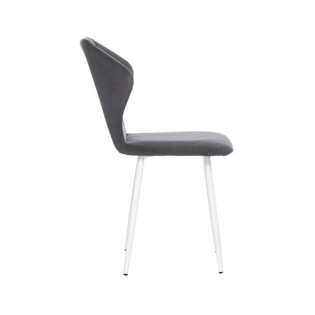 Стул Leset Гувер полоса Ultra Grafit Белый