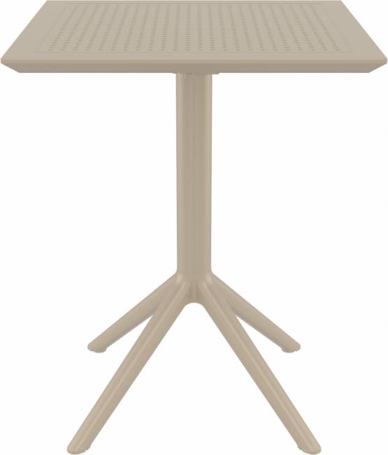 Стол пластиковый складной Sky Folding Table 60 бежевый 600х600х740 мм