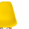Стул CINDY (EAMES) (mod. 001) / 1 шт. в упаковке дерево бук/металл/сиденье пластик, 51x46x82.5см, желтый/yellow желтый/yellow дерево бук/металл/сиденье пластик