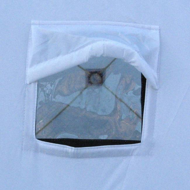 Палатка зимняя куб СЛЕДОПЫТ, 2-х местная, 3 слоя, цв. бело-синий