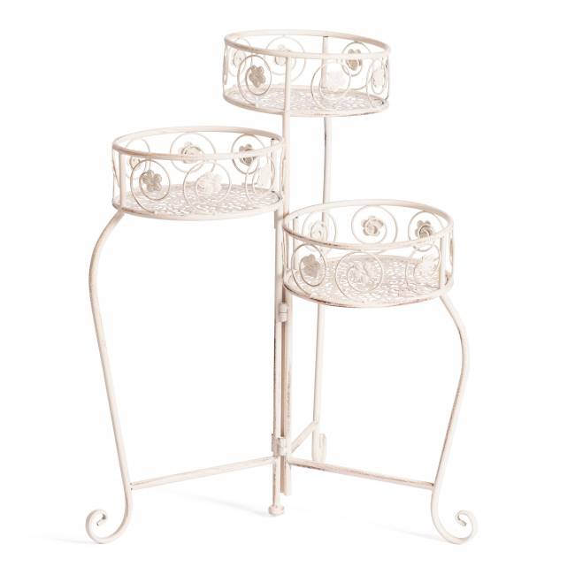 Цветочница Secret de Maison TRIO ( mod. PL08-9998 ) металл, 31х23х60см, antique white (Комплект из 2 шт.) antique white металл