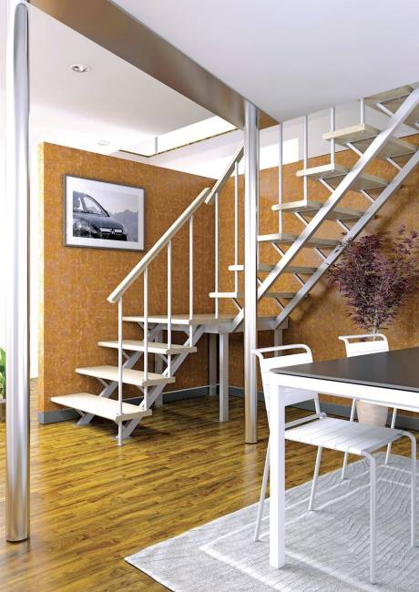 Комбинированная межэтажная ЛЕС-05 2970 проем 2810-900, Сосна с подступенкой