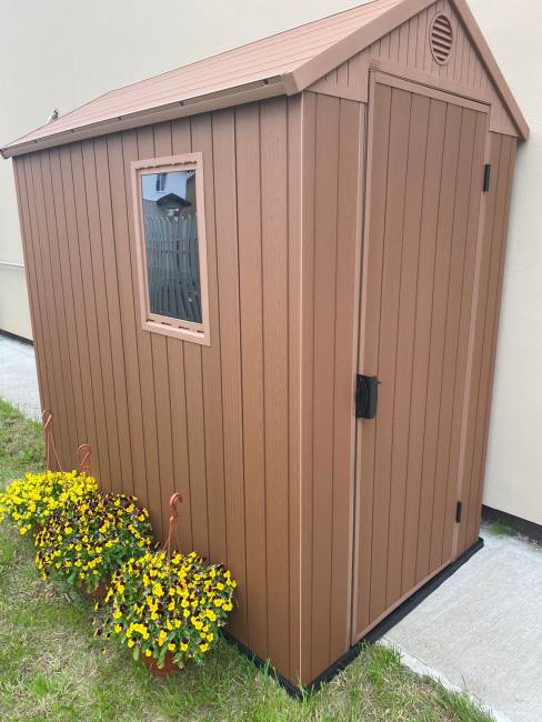 Сарай "Дарвин 4х6" (размеры 118 х 184 см), коричневый