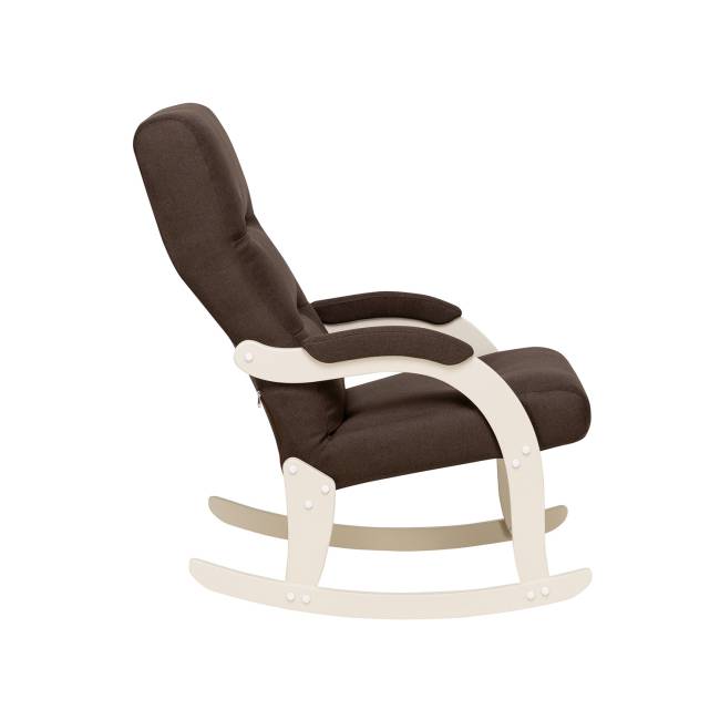 Кресло-качалка Leset Дэми Слоновая кость Malmo 28 (коричневый)