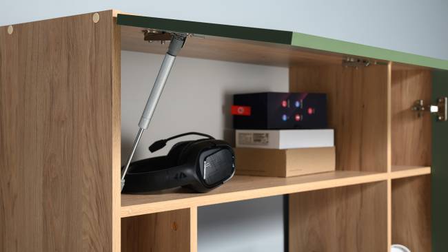 Рабочий компьютерный стол Комфорт 12.71 цвет гикори рокфорд натуральный/дымчатый зелёный Рабочий компьютерный стол Комфорт 12.71 цвет гикори рокфорд натуральный/дымчатый зелёный