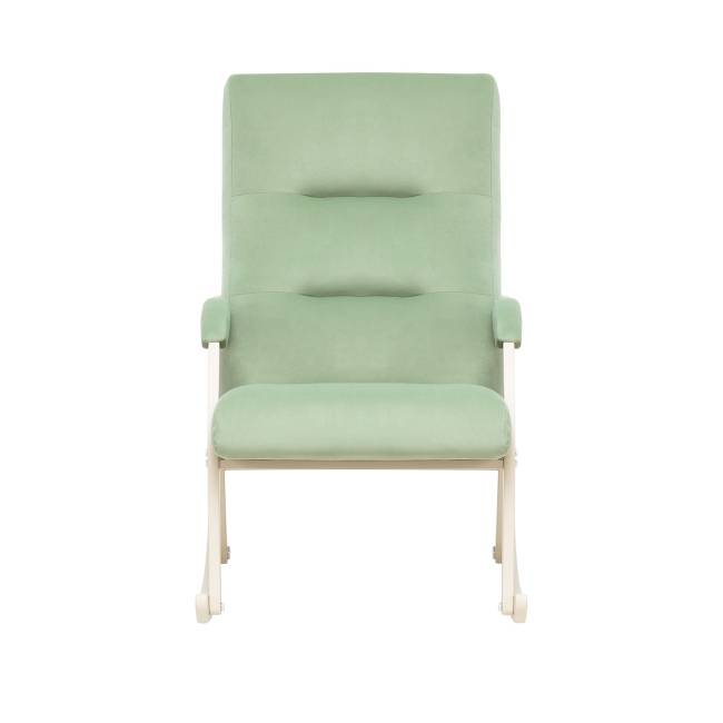 Кресло-качалка Leset Дэми Слоновая кость V14 бирюзовый Кресло-качалка Leset Дэми Слоновая кость V14 бирюзовый