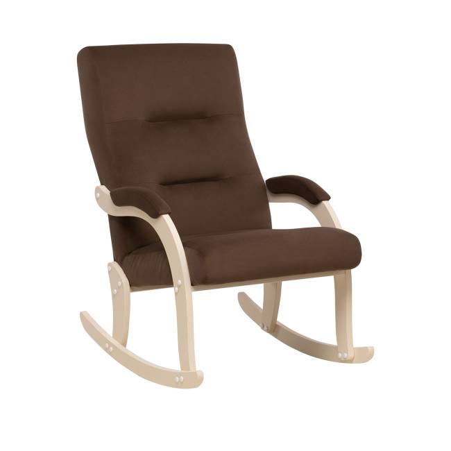 Кресло-качалка Leset Дэми Слоновая кость V23 молочный шоколад Кресло-качалка Leset Дэми Слоновая кость V23 молочный шоколад