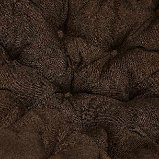 Кресло-качалка PAPASAN/ПАПАСАН w 23/01 B /с подушкой/ 115х78х104 см, Antique brown (античный черно-коричневый), ткань Коричневый, 3М7-147 Кресло-качалка PAPASAN/ПАПАСАН w 23/01 B /с подушкой/ 115х78х104 см, Antique brown (античный черно-коричневый), ткань Коричневый, 3М7-147